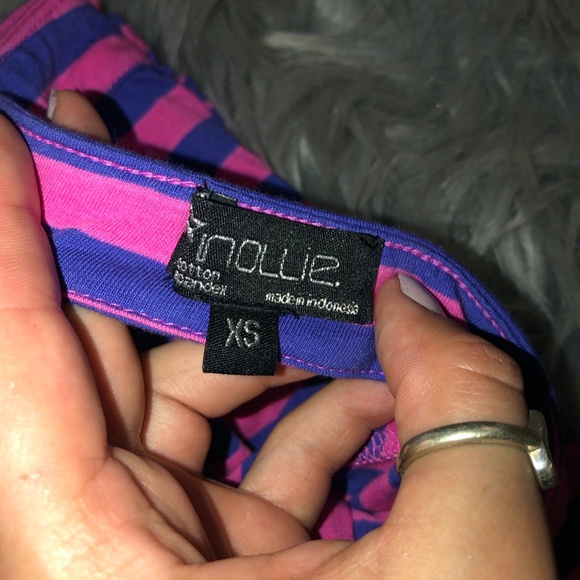 Vintage Striped Tube Top with Ties - Picture 5 of 6